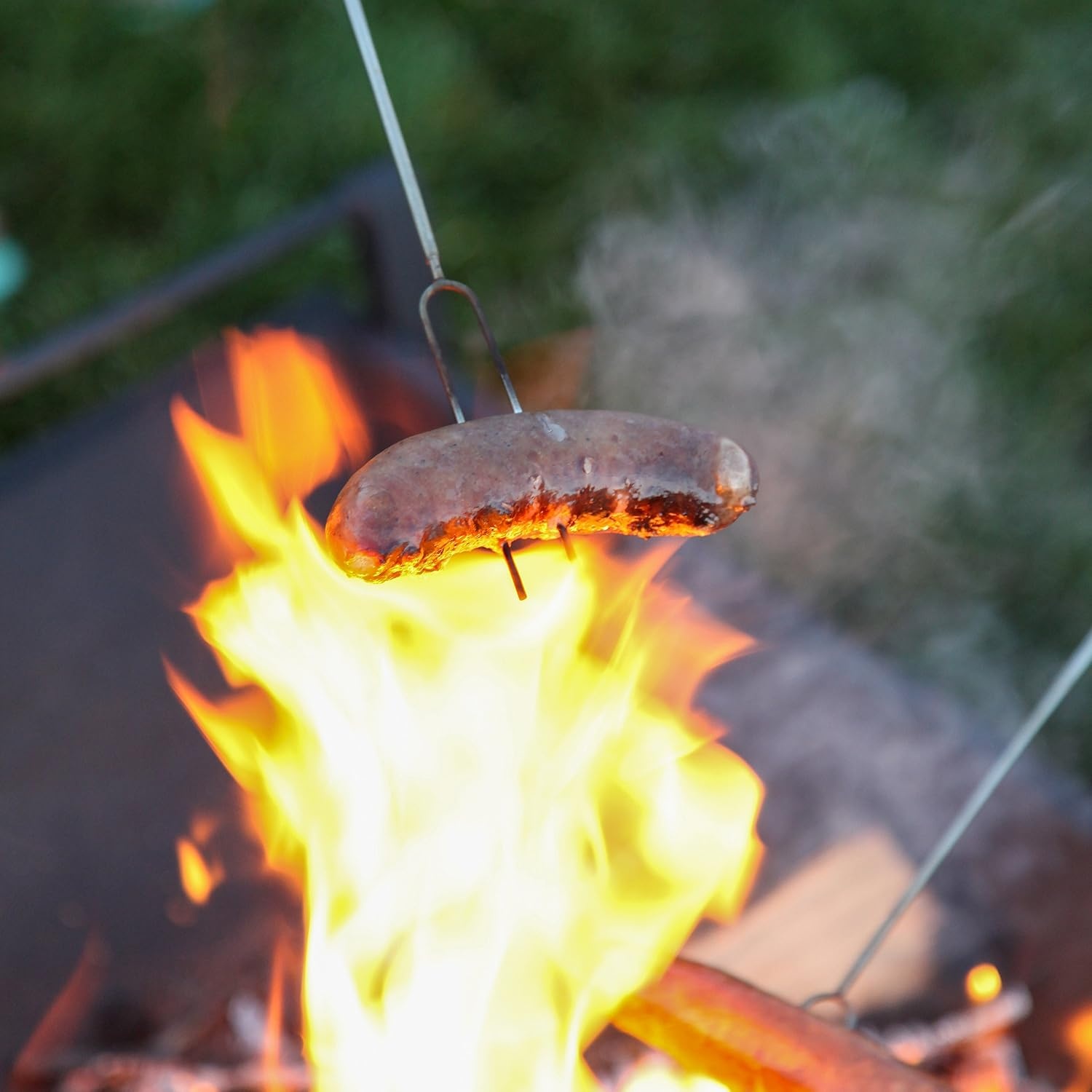 image:imageMalloMe Smores Sticks for Fire Pit Accessories for Campfire Marshmallow Roasting Sticks Smores Kit Outdoor Smore Skewers Hot Dog Fork For Outside Camping Essentials Bonfire Gear Long 32 8 Pack5 Fork Set with Pouch