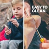 MalloMe Smores Sticks for Fire Pit – Accessories for Campfire Marshmallow Roasting Sticks Smores Kit Outdoor – Smore Skewers Hot Dog Fork For Outside, Camping Essentials Bonfire Gear Long 32″ 8 Pack(10 Fork Set w/ Storage Bag)